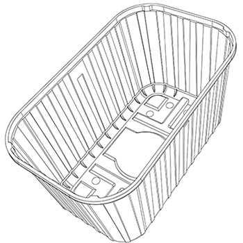 CISTELLA FRUITA B13 1000GR PP 105 C-900 U.