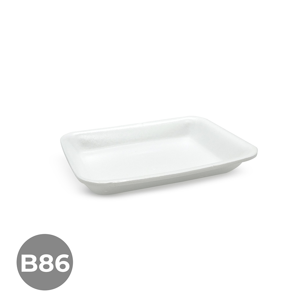 BANDEJA POREX B86 210X155X35 BOLSA 600 UDS.