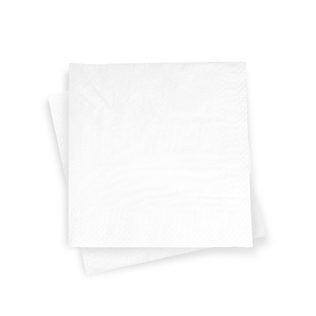 TOVALLÓ 33X33 2C BLANC 30P-100