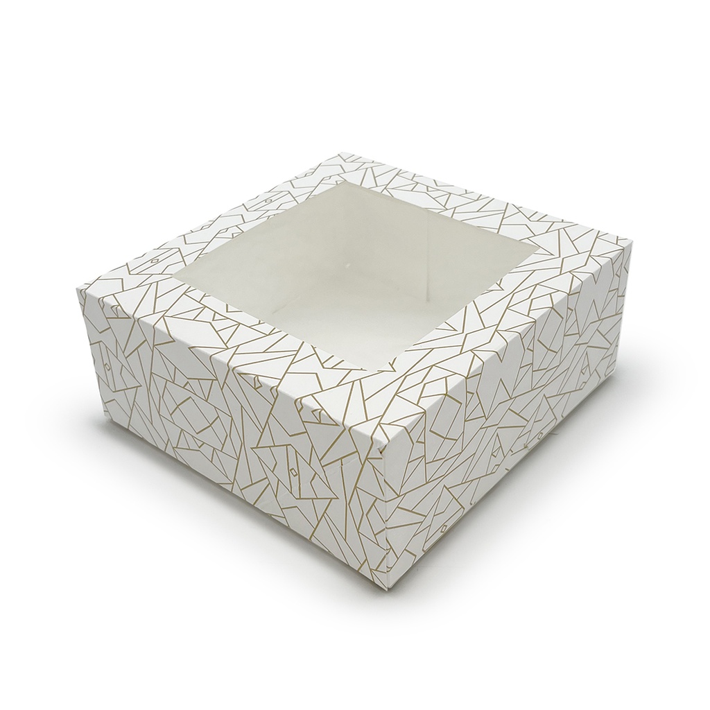 CAIXES PASTISSERIA AMB FINESTRA 26X26X8CM P-50 U.