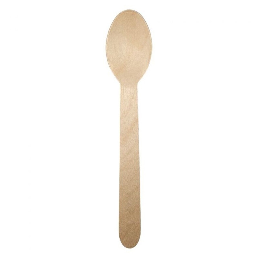 PAQUETE CUCHARA MADERA ENCERADA 160MM(20X100UDS)