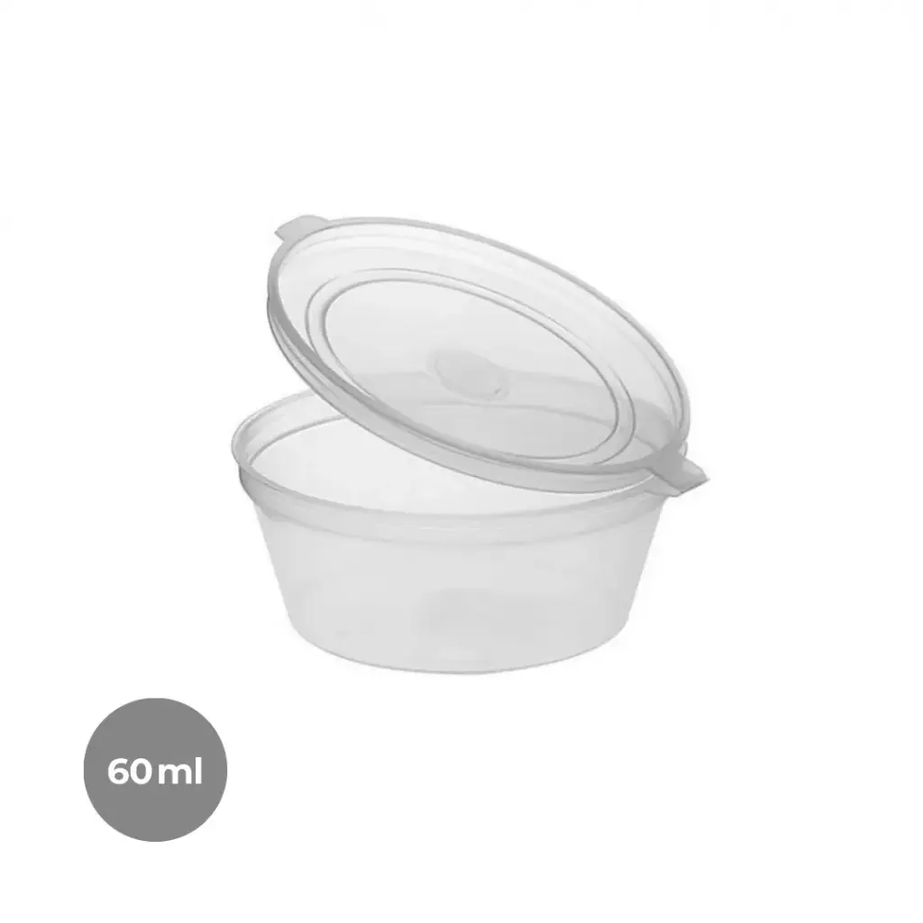 SALSERO PP INYECTADO TAPA BISAGRA 60CC CAJA/10P-100 UDS.