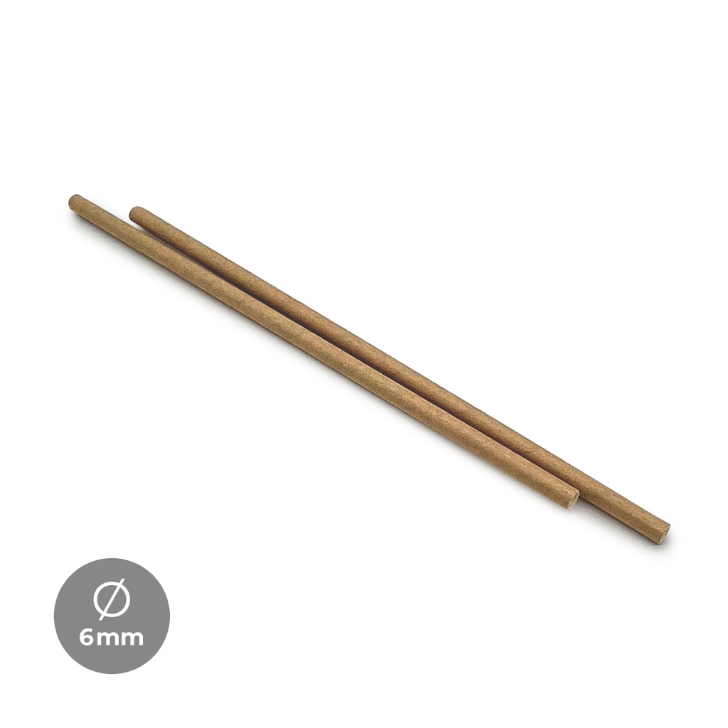 B-500 CAÑA PAPEL KRAFT RECTA SIN FUNDA 6X200 C-10B