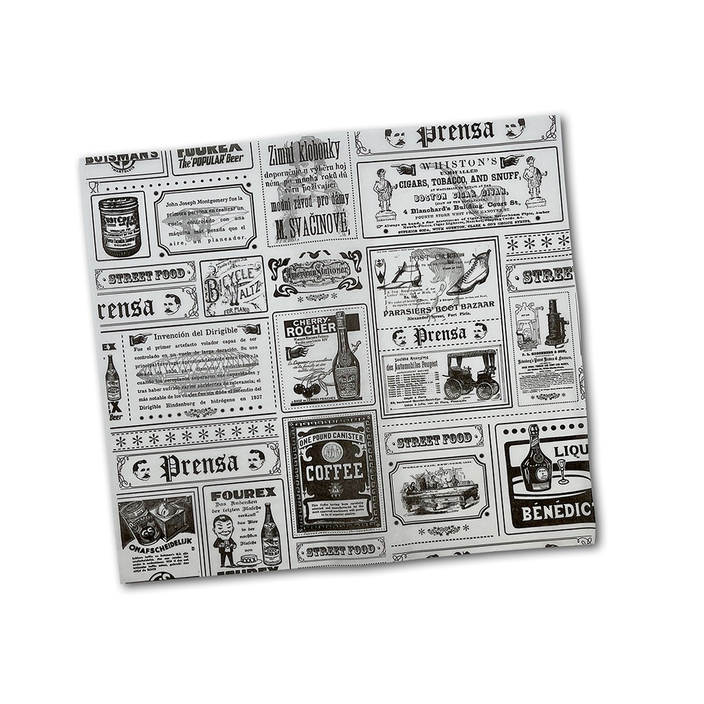 PAPEL ANTIGRASA NEWS 28X31CM C-1000 UDS