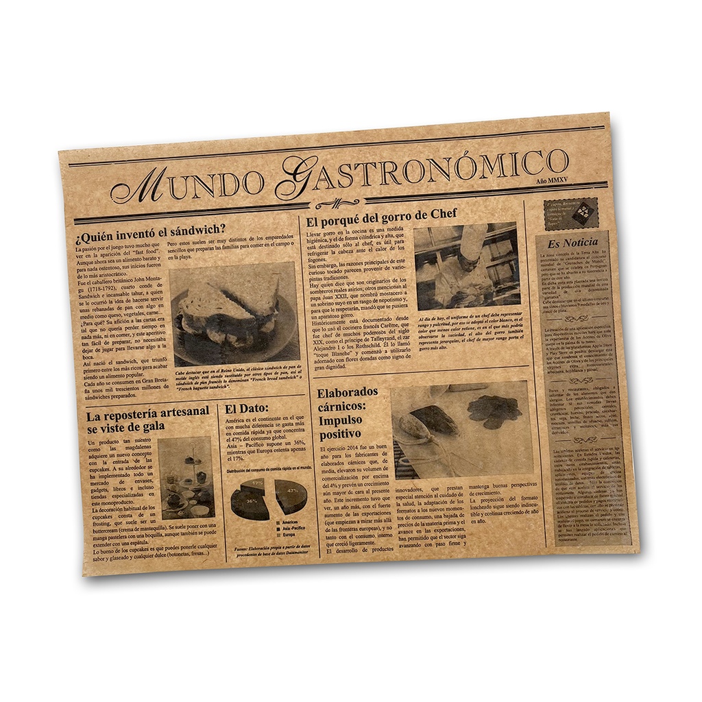 PAPER ANTIGREIX NEWS KRAFT 27X35CM 4P-500 U.