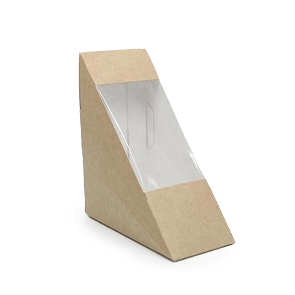 ENVASE SANDWICH KRAFT M CON VENTANA 72MM 10P-50 UDS.