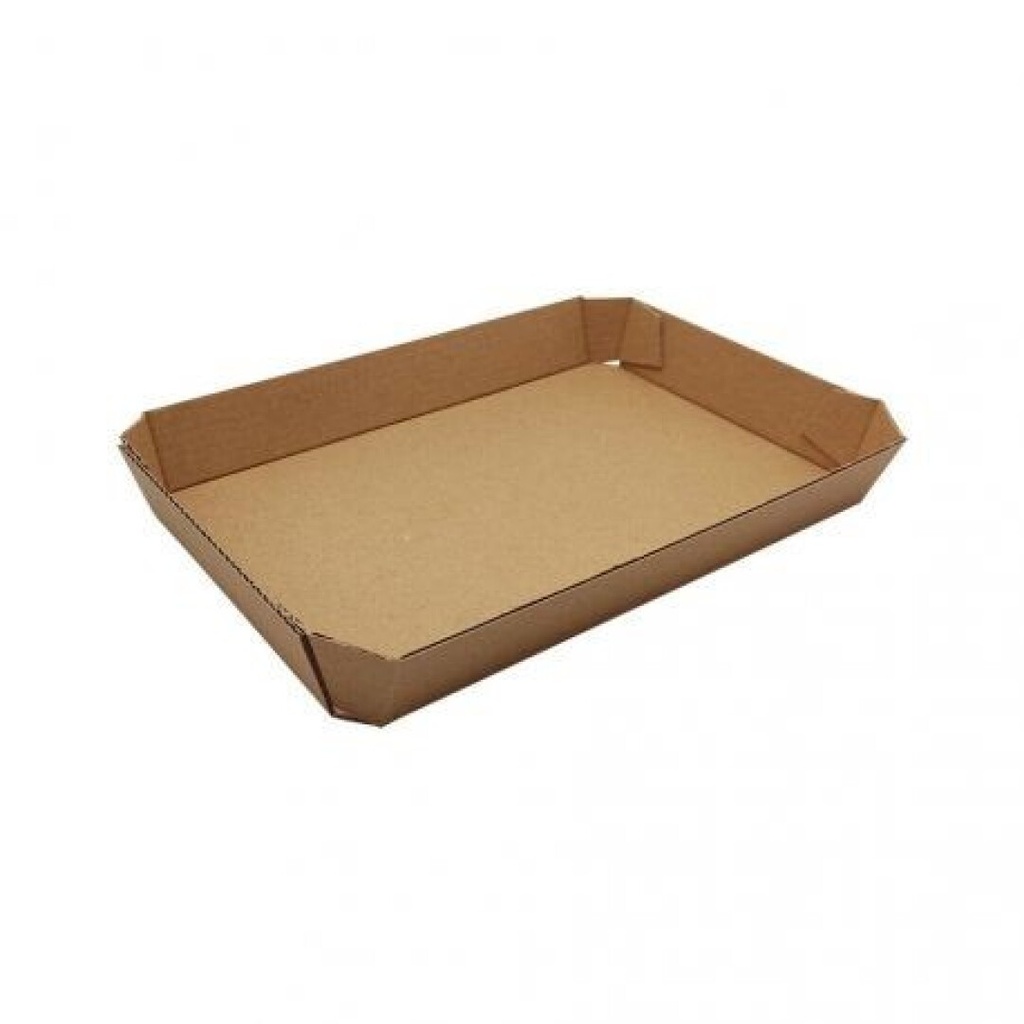 BARQUETA CARTON MICROCANAL 21X14.4X3CM 4P-110 UDS.