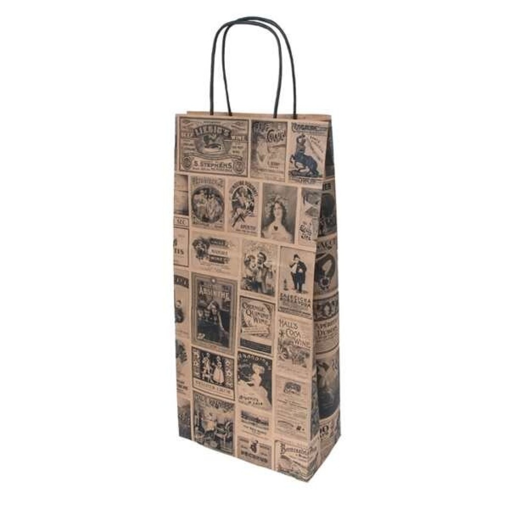 BOLSA C/ASA 2 BOTELLAS 18+10X39 DECOR. C-250