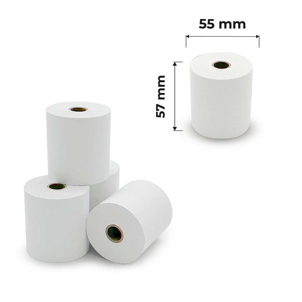 ROLLO PAPEL TERMICO 57X55(40M) 10P-10
