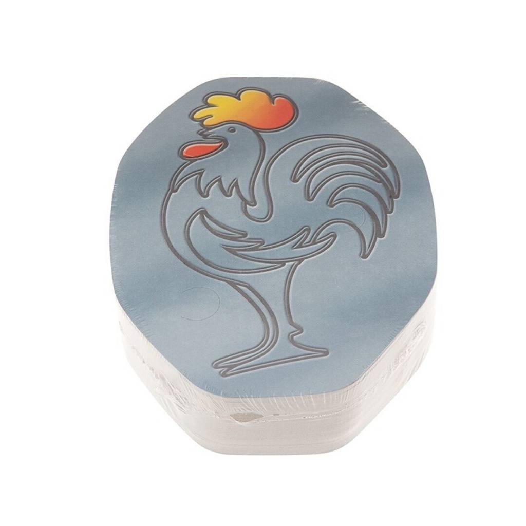 PAQ.TAPA SAFATA ALUMINI POLLASTRE OVALADA 6X100 U.