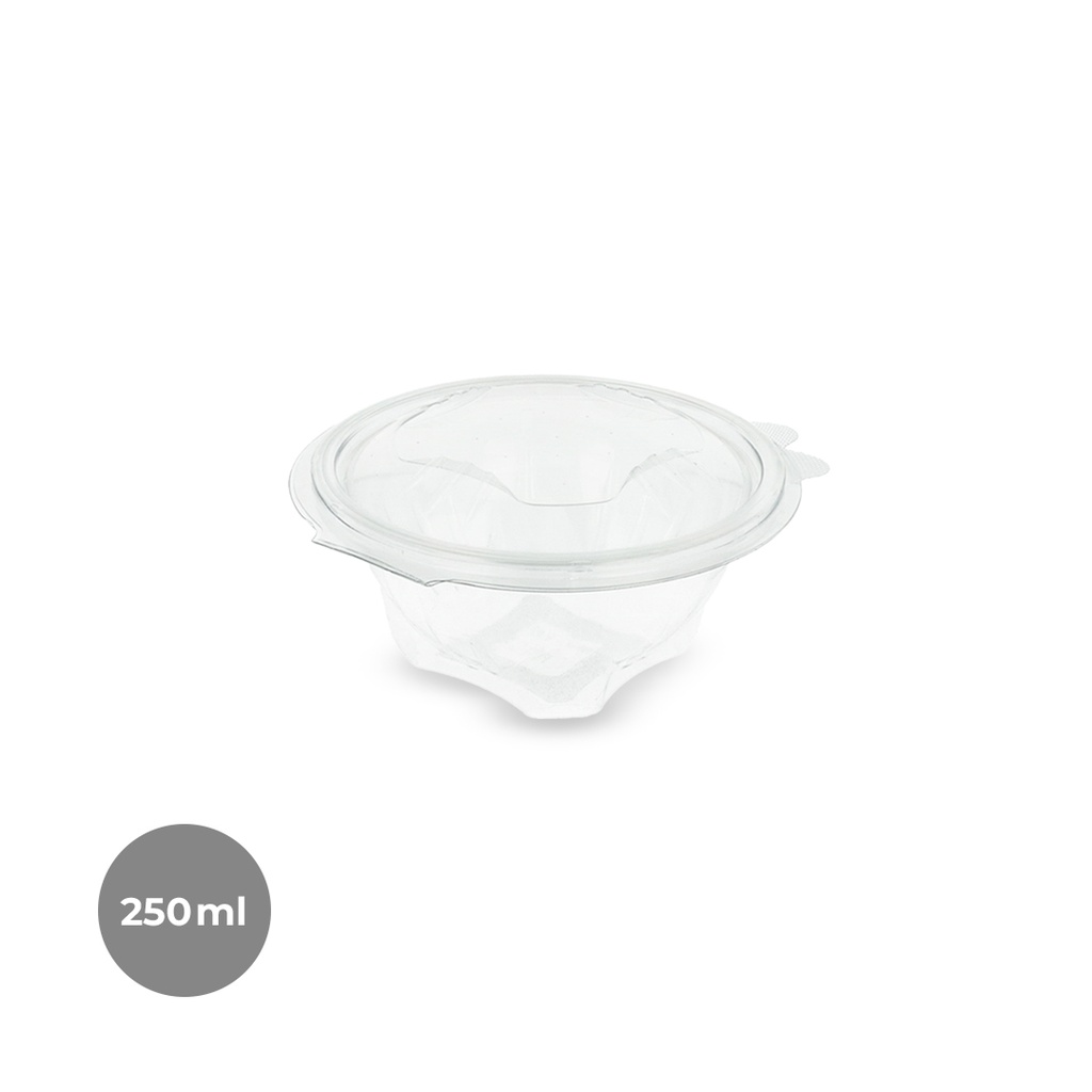 ENSALADERA REDONDA PET 250CC (6X100UDS)