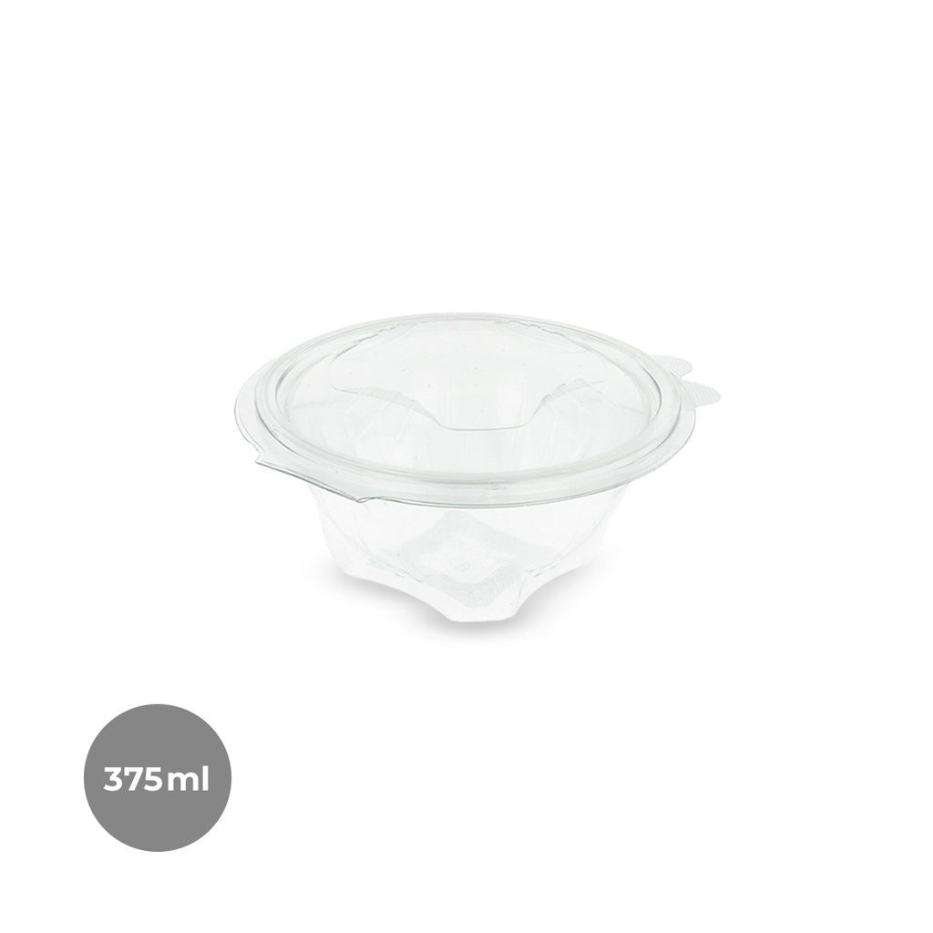 ENSALADERA REDONDA PET 375CC (8X75UDS)