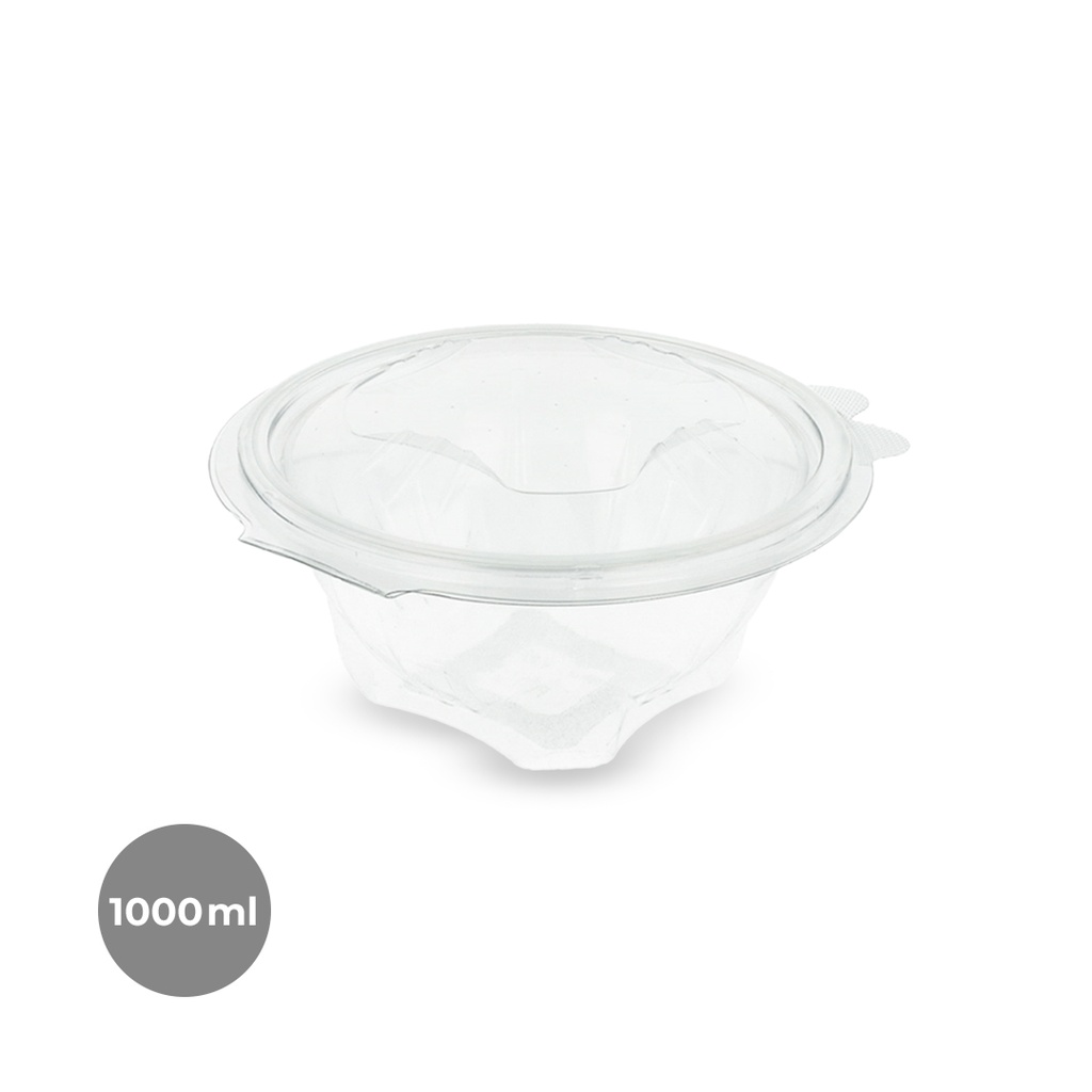 ENSALADERA REDONDA PET 1000CC (4x100UDS)