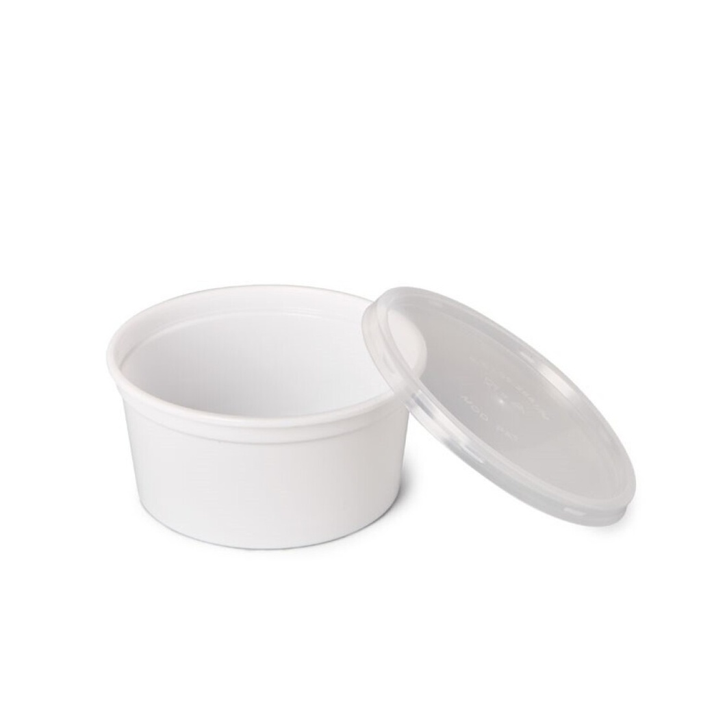 TARRINA REDONDA 450CC BLANCA C-600UDS