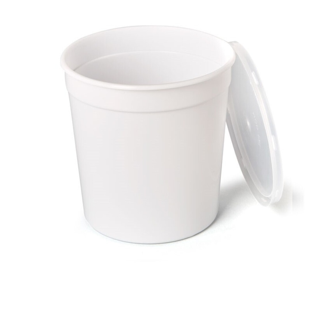 TARRINA REDONDA 1000CC BLANCA 300UDS/C