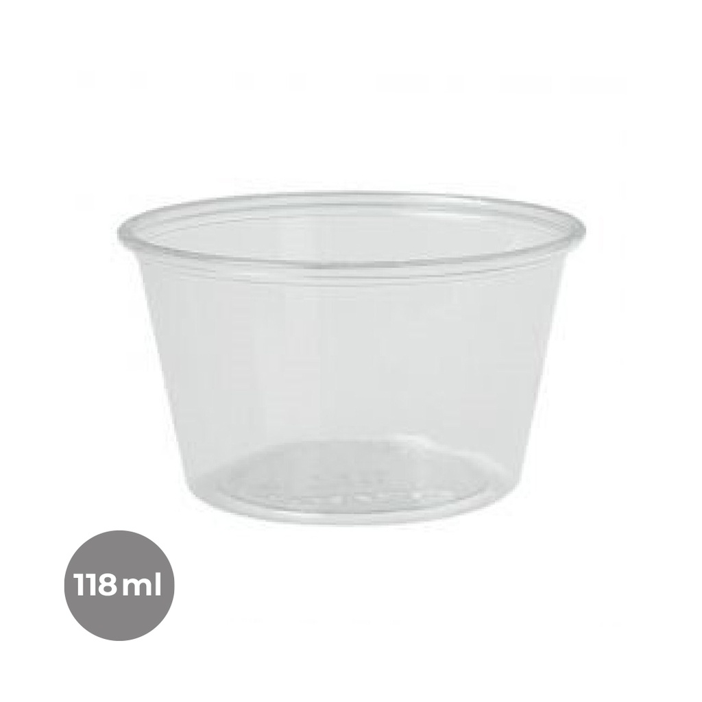 SALSERO ECONO PET TRANSP.118ML(4OZ) (25X100:2500)