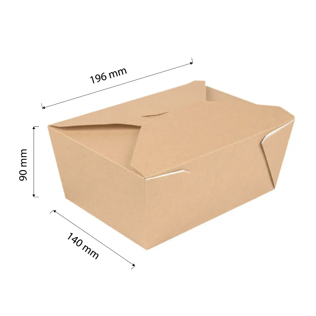 CAJAS 'THEPACK' MICROONDABLES / 2880ML / 196x140x90MM / 4P-50 UDS.