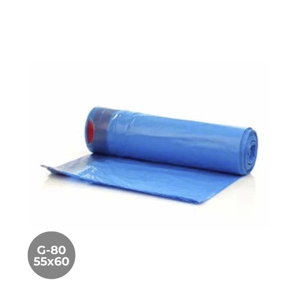 BOLSA BASURA C.F. 55X60 AZUL 40R-15