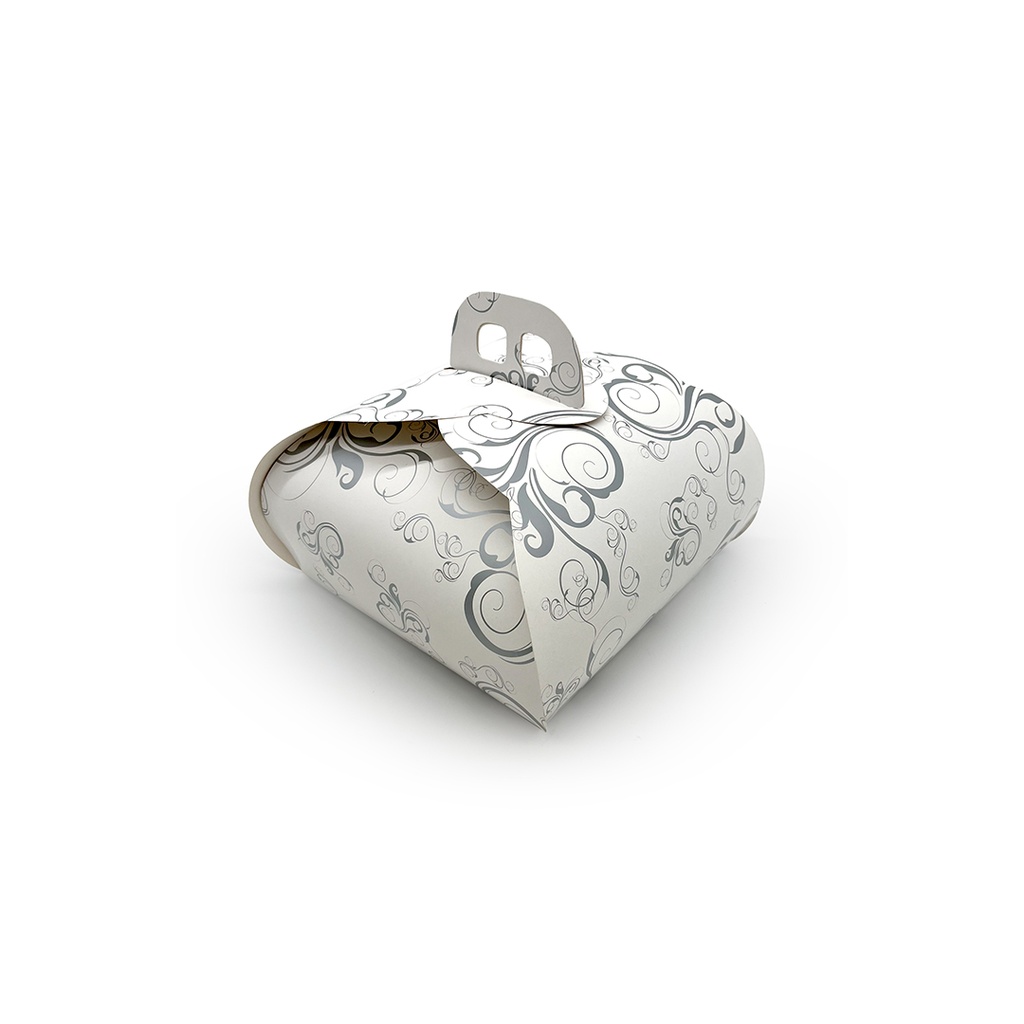 CAJA TARTA FLORAL 22X22 CM PQT-50