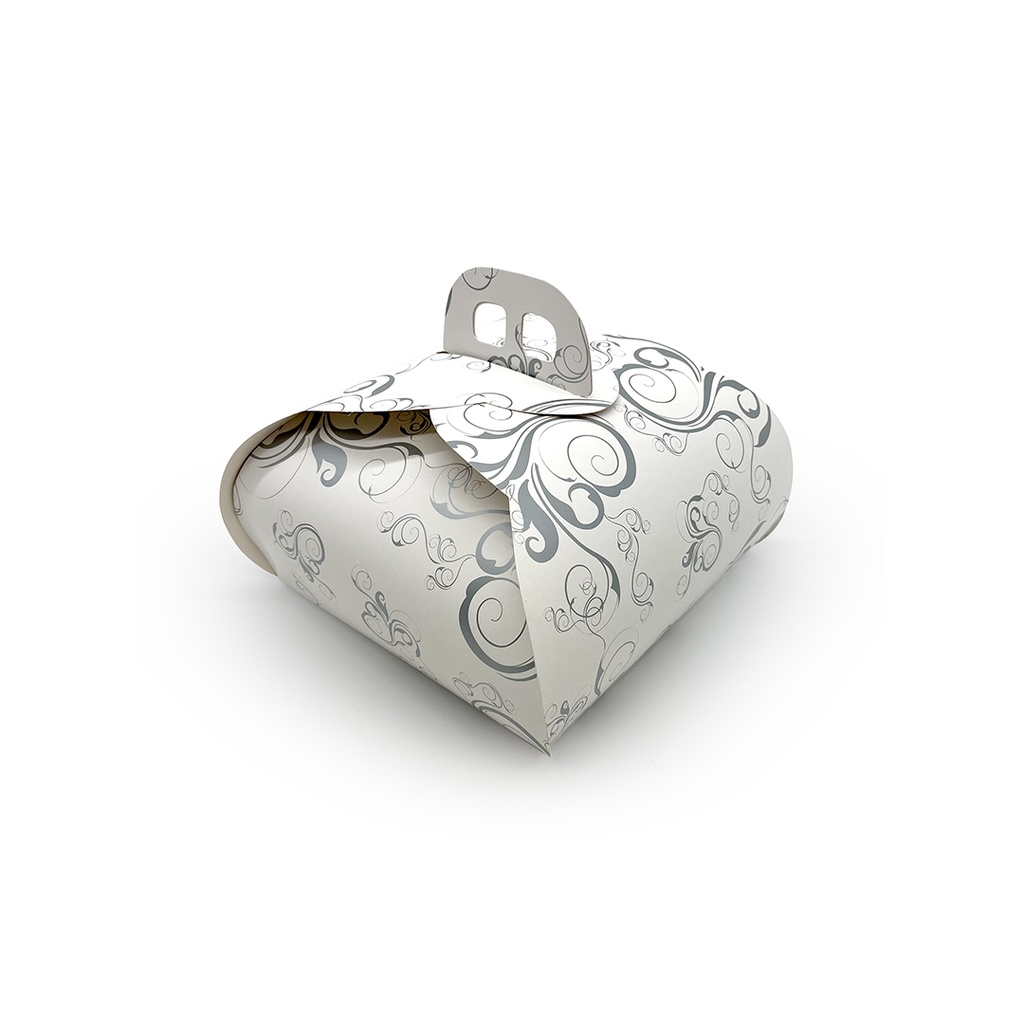 CAJA TARTA FLORAL 24X24 CM PQT-50