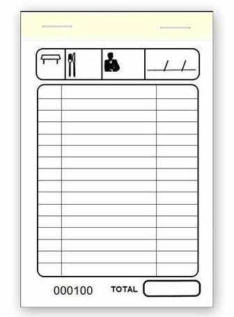 PAQ-10 BLOC COMANDA DOBLE RAYADO 10X15CM