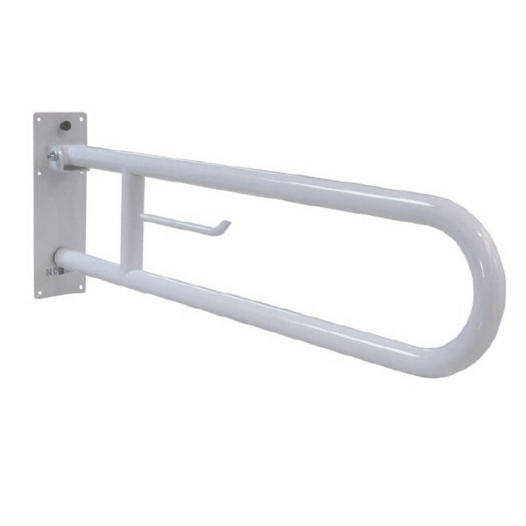 BARRA ABATIBLE INOX 80CM BLANC