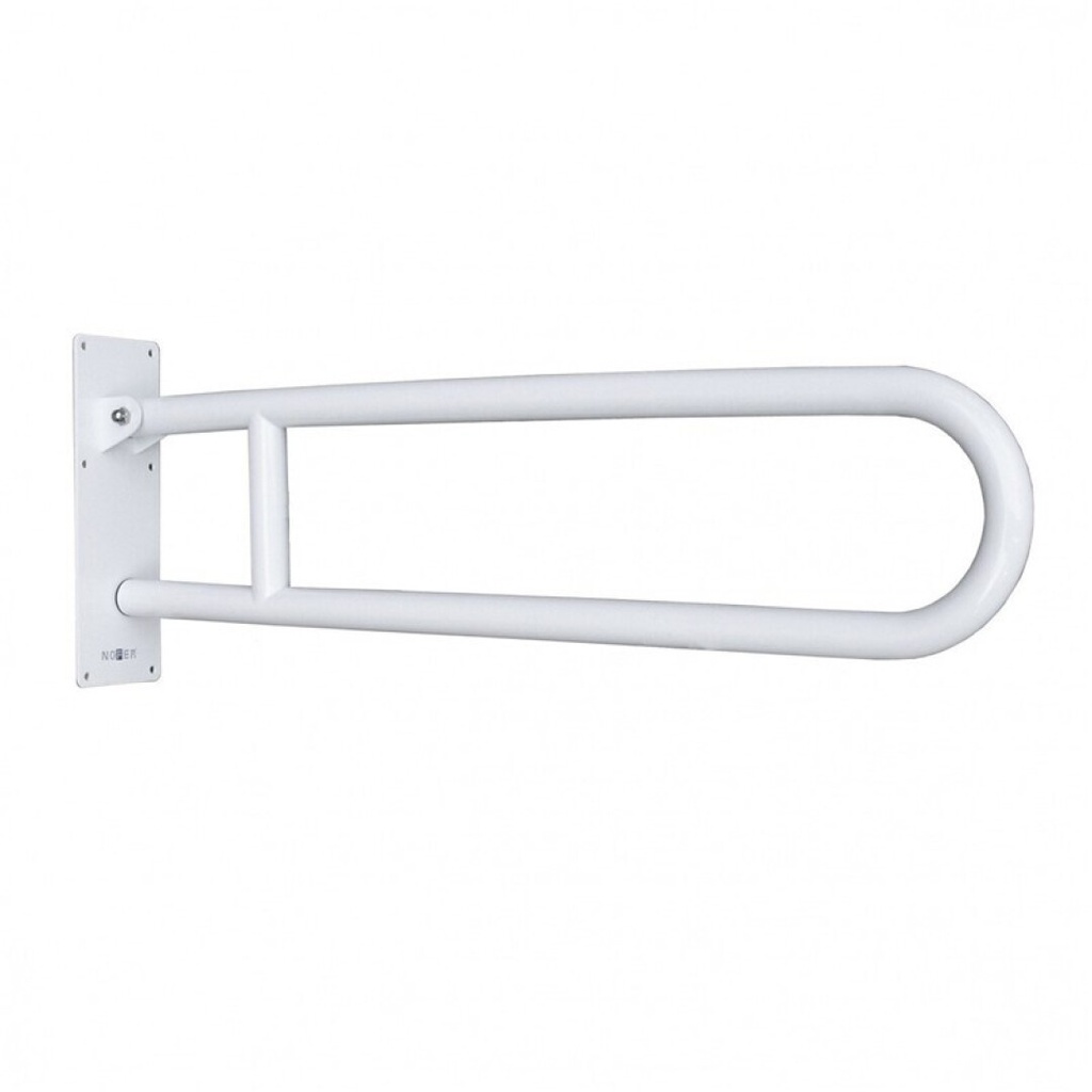BARRA ABATIBLE INOX 80CM BLANCO SIN PORTARROLLOS
