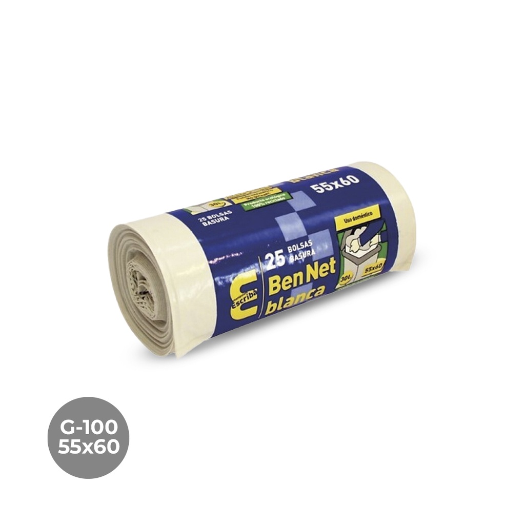 BOSSA ESCOMBRERIES BEN NET BLANCA 55X60 G100 40R-25