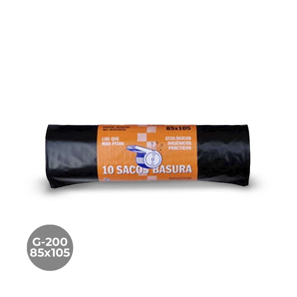 BOLSA BASURA EL PITO-200 85X105 G200 18R-10
