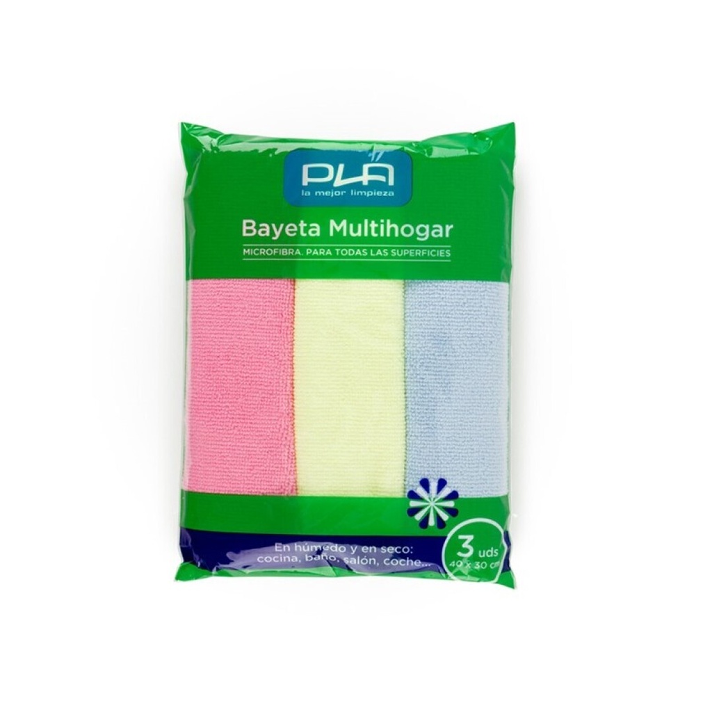 BAIETA MULTIHOGAR MICROFIBRA PACK 3U C-20P