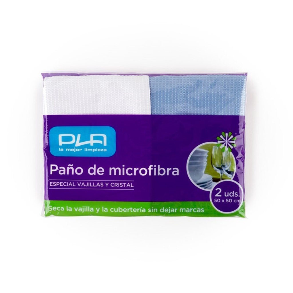 BAIETA VAIXELLA MICROFIBRA 50X50 PACK 2U