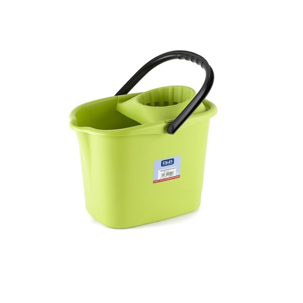CUBO+ESCURRIDOR RECTANGULAR VERDE 15L