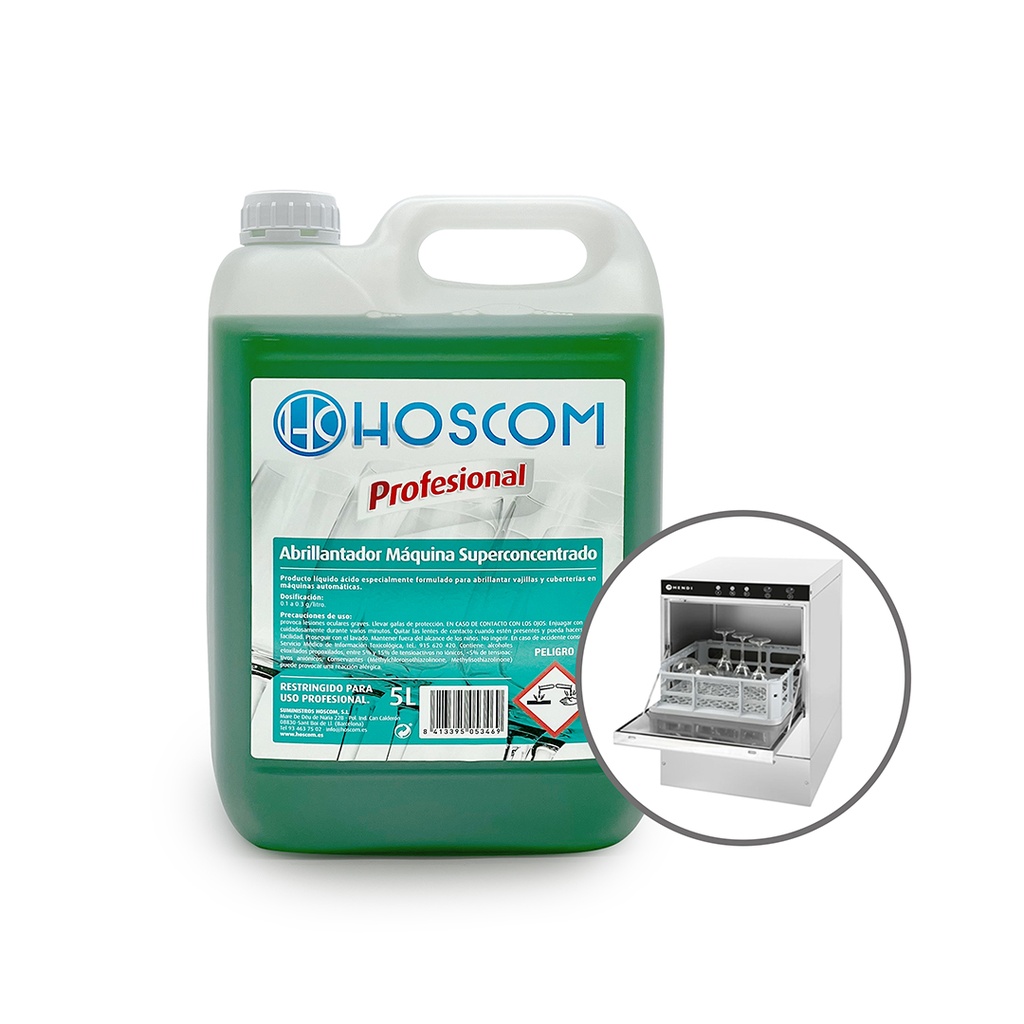 ABRILLANTADOR PROF. MÁQUINA SUPERCONCENTRADO 5L HOSCOM