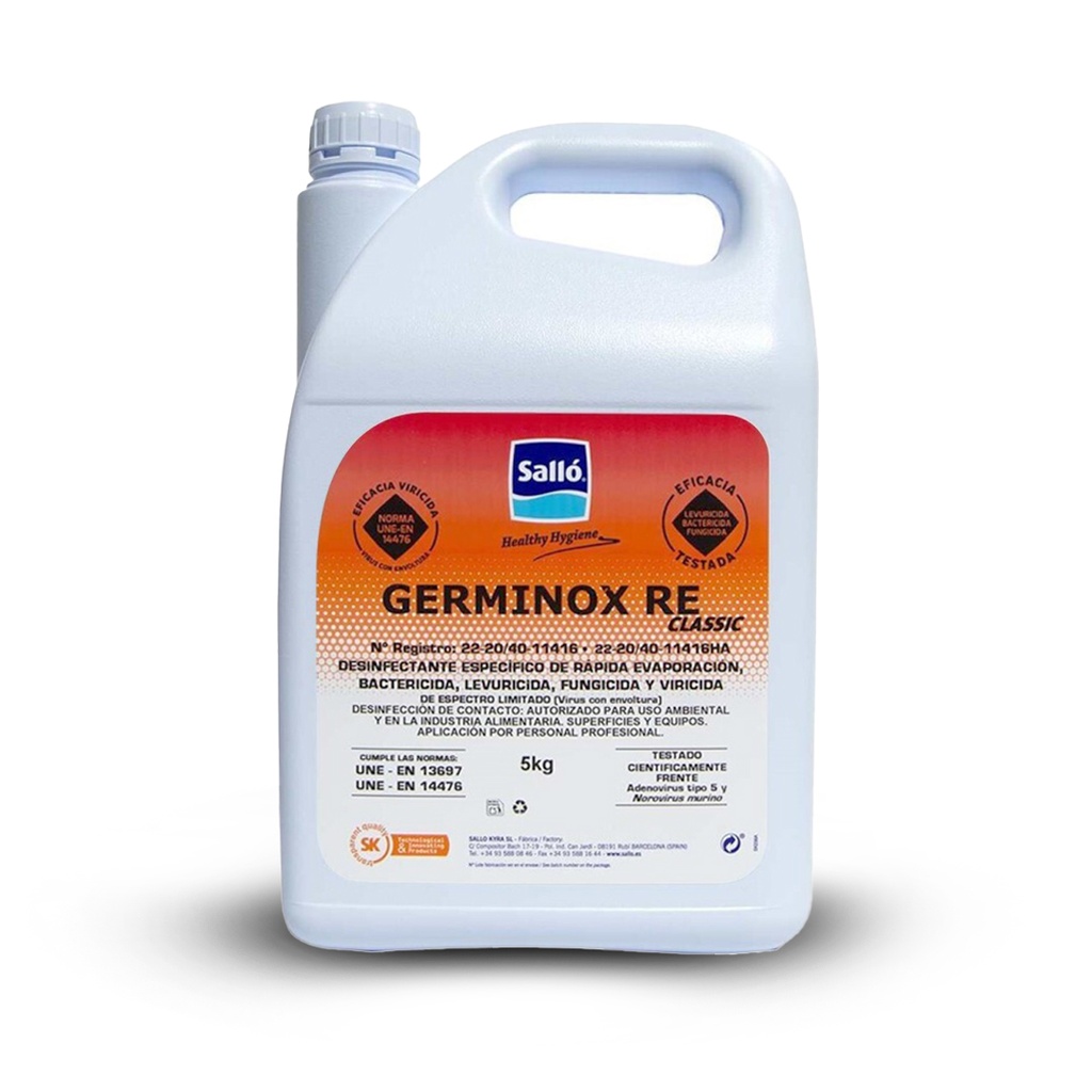 DESINFECTANTE GERMINOX RE GARRAFA 5L