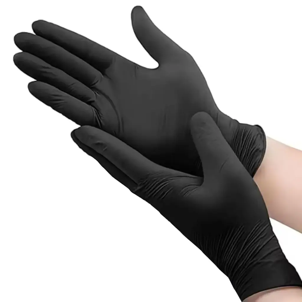 GUANTES NITRILO SP NEGRO / PQT.100 UDS.