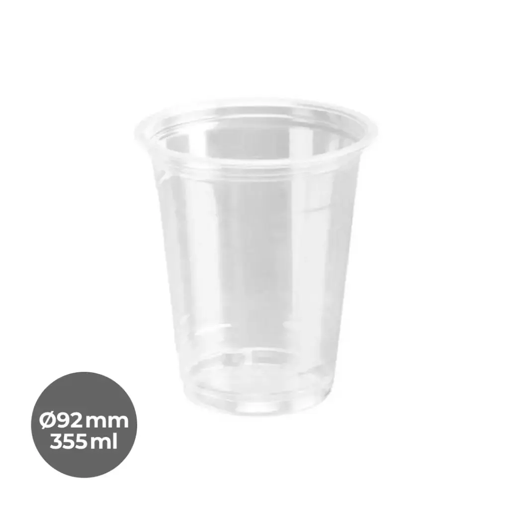 VASO PET TRANS. 300ML(10 OZ) Ø78MM HP 20P-50 UDS.