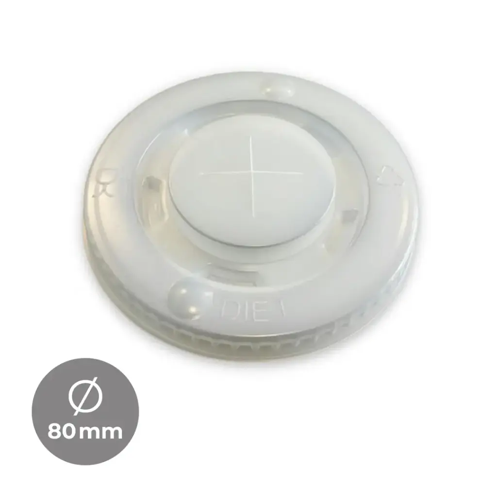 TAPA PLANA PS BLANCA CON CRUZ / 20P-100 UDS.