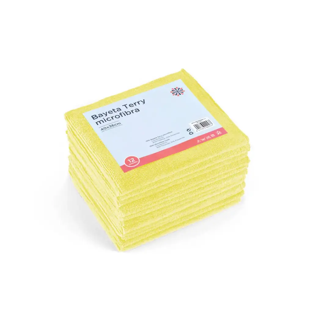 BAYETA TERRY MICROFIBRA PACK 12 UDS.