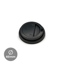 TAPA PARA VASOS CARTÓN NEGRA / 100 UDS.