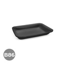 BANDEJA B86 210X155X35 BOLSA 600U NEGRA