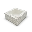 CAJAS PASTELERÍA CON VENTANA 23X23X7,5CM P-50 UDS.