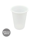 VASO PP BLANCO 200CC Ø70MM 30P-100 UDS.