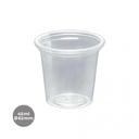 SALSERO PP TRANSP. Ø62MM 45ML(1.5OZ) HP (25X100UDS)