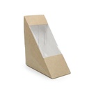 ENVASE SANDWICH KRAFT M CON VENTANA 72MM 10P-50 UDS.