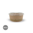 ENSALADERA CARTÓN + TAPA PET 500ML 24P-12 UDS.