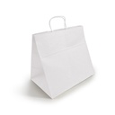 BOLSA PAPEL BLANCA CON ASA 26+17X24 C-250