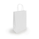 BOLSA PAPEL BLANCA C/ASA 20+10X29CM C-250