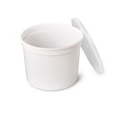 TARRINA REDONDA 750CC BLANCA 300UDS/C