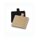 PAQ-100 FORM. CUADRADO 8X8 C/PESTAÑA ORO/NEGRO