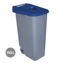 CONTENEDOR RECICLO 110L AZUL
